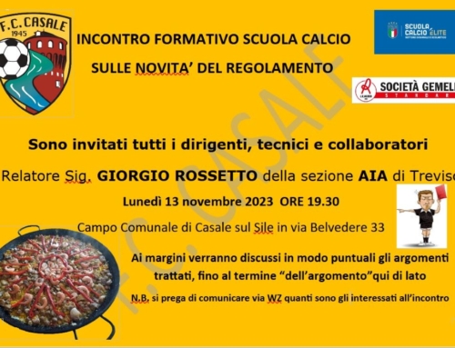 INCONTRO FORMATIVO SCUOLA CALCIO ELITE