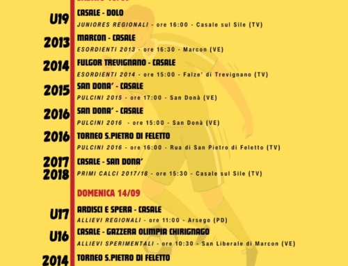 PROGRAMMA SETTIMANALE