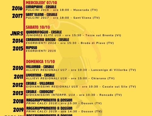 PROGRAMMA SETTIMANALE
