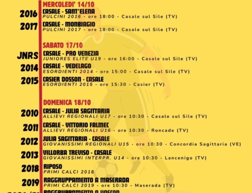 PROGRAMMA SETTIMANALE