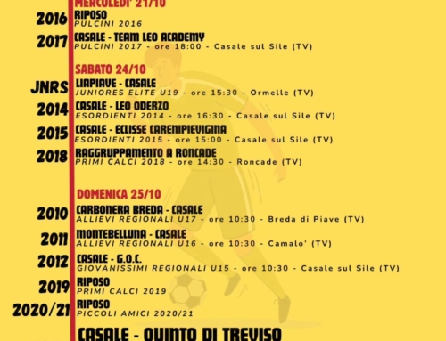 PROGRAMMA SETTIMANALE 💛❤️